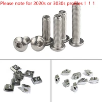 2050 pcs m4 m5 m6 carbon steel bolts round head bolt flat head bolt hexagon hex socket screw bolt with sliding bolt