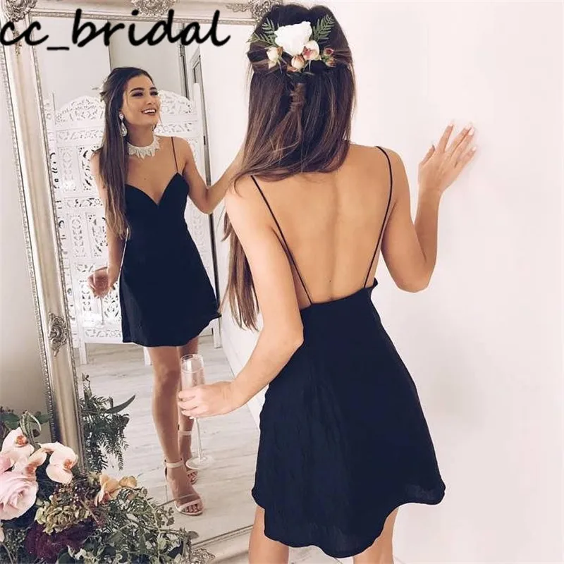 

Goegeous Short Homecoming Dresses 2020 Sexy Backless Dress for Graduation Cheap Under 100 robe cocktail Free Shipping