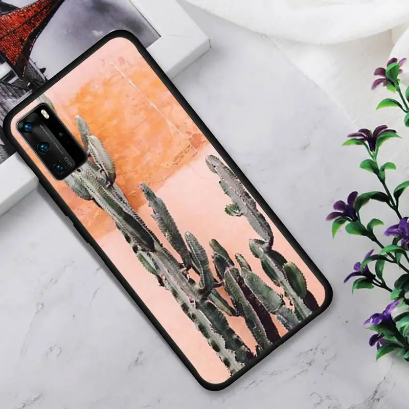 

Plant Cactus Phone Case For Huawei Honor View View V 5 7 8 9 10 20 30 X S Play Lite Pro Cover