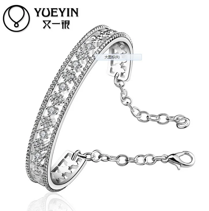 Новинка, Кристальное из Swarovskis, изысканное серебряное кружево, указательный палец, широкое кольцо для женщин, модное ювелирное изделие, кольца