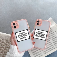 positive good vibe happy trust funny phone case for iphone 13 12 11 mini pro xr xs max 7 8 plus x matte transparent pink back
