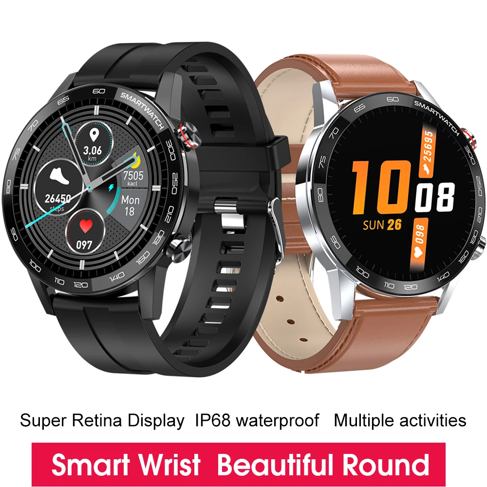 

Смарт-часы L16 мужские, IP68, 360*360 ЭКГ, пульсометр