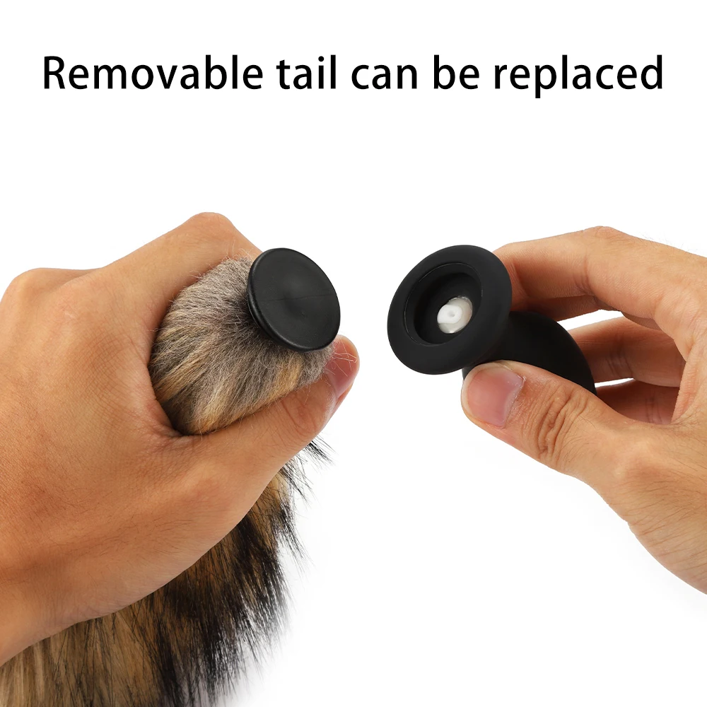 Анальная пробка 10 скоростей вибрирующий лисий хвост беспроводная Удаленная