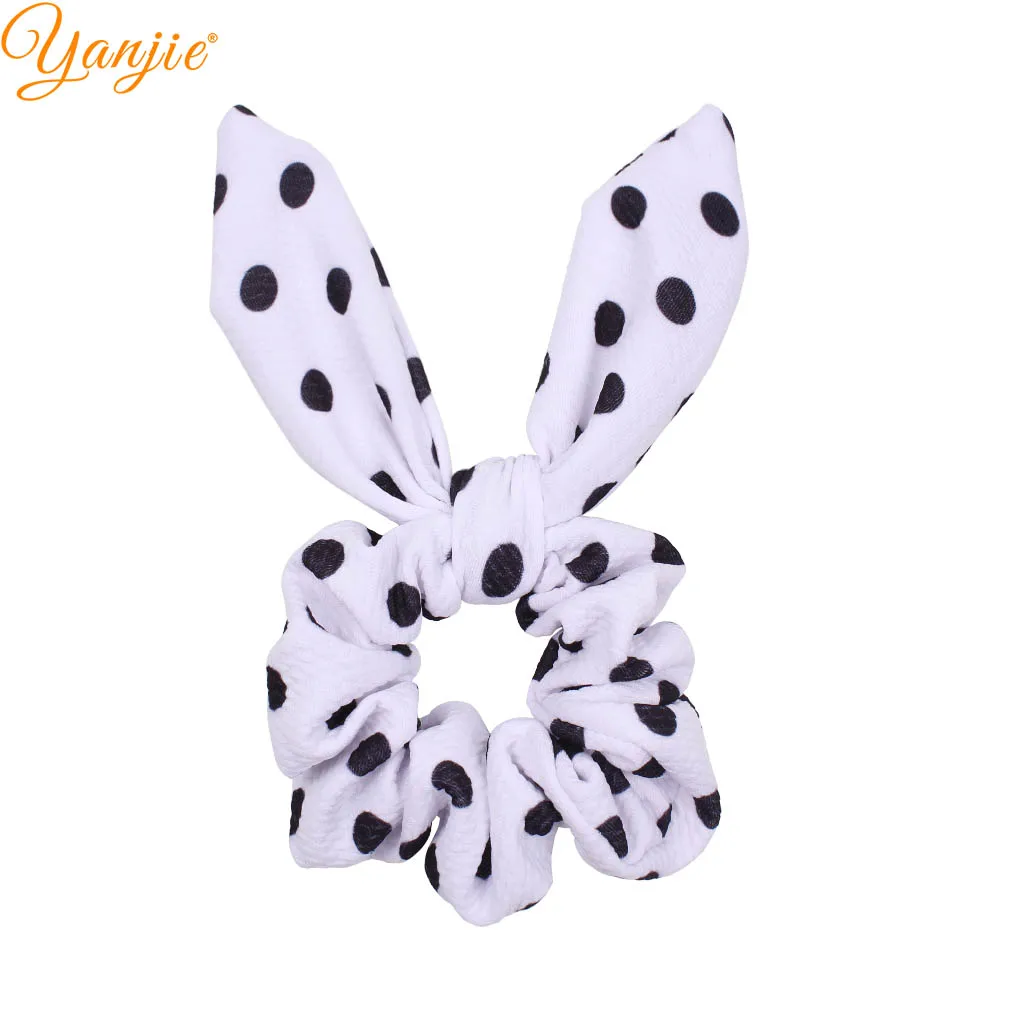 Эластичные резинки для волос с леопардовым/радужным принтом кролика Женская