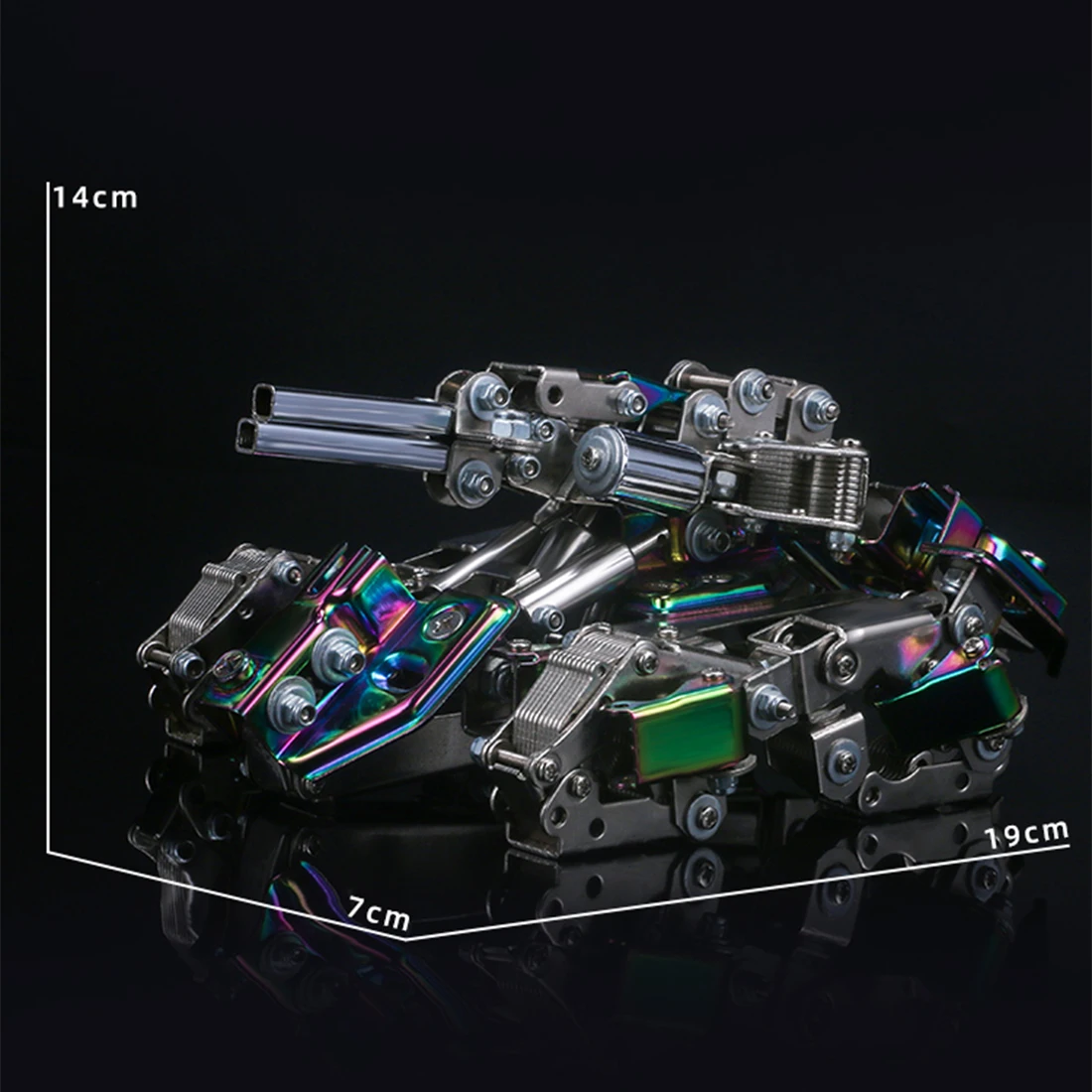

415Pcs DIY Metal Puzzle Model Kit 3D Assembly Mecha Tank Jigsaw Crafts Assembly Model Building Kits Kids Gift