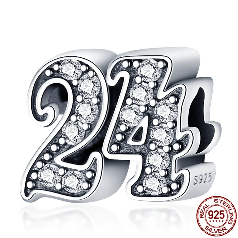 

2021 New 23 Word Bead silver color Fit Original pandora Bracelet&Bangle For Women Birthday Fashio
