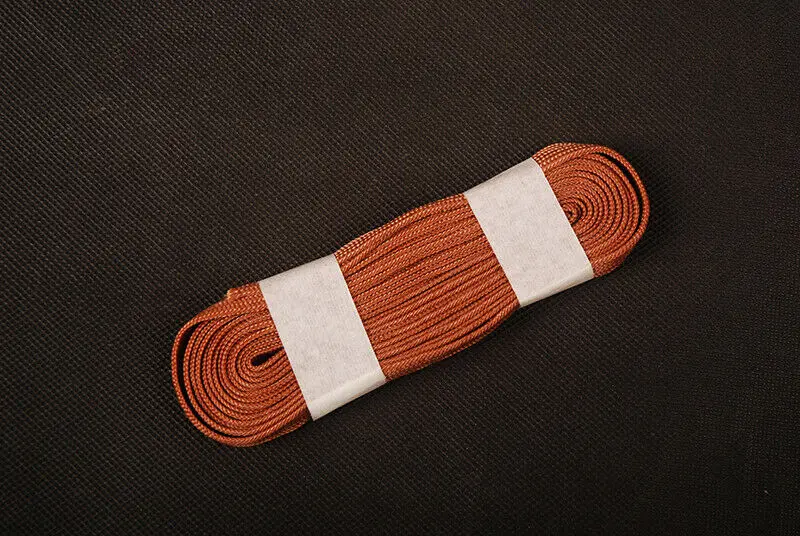 Высококачественный Синтетический шелк коричневый Sageo шнур для обмотки Tsukamai