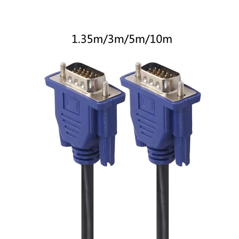 

1.35m VGA 15 Pin Male To Male Extension Cable For PC Laptop Projector HDTV