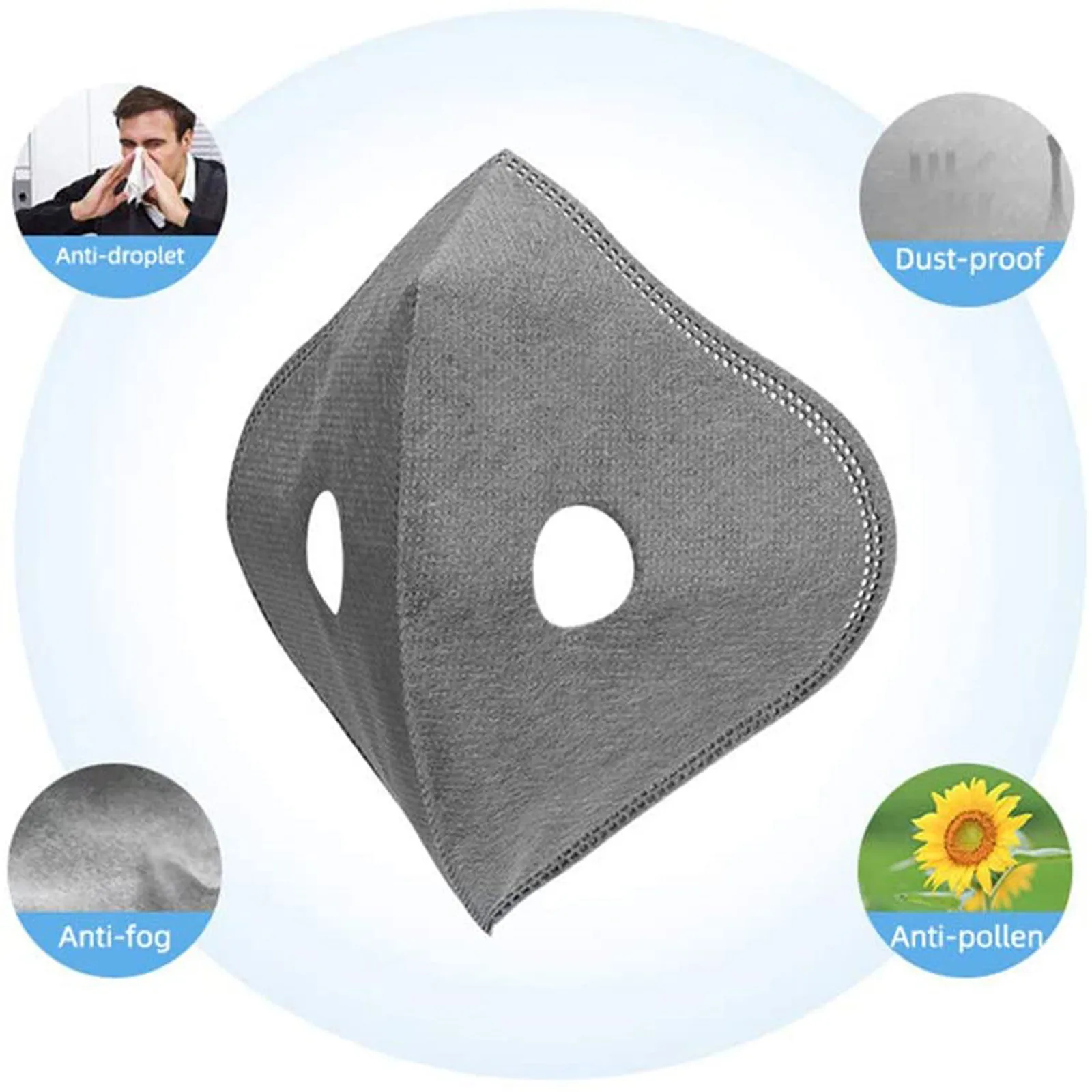 Спортивная маска для лица с фильтром из активированного угля Pm 2 5 верховой езды 10