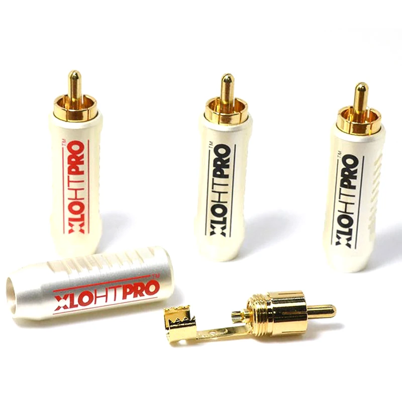 4 шт. XLO коннектор Audiophile RCA разъем Новый hifi для DIY диаметр кабеля|hifi plug|electric plugplug