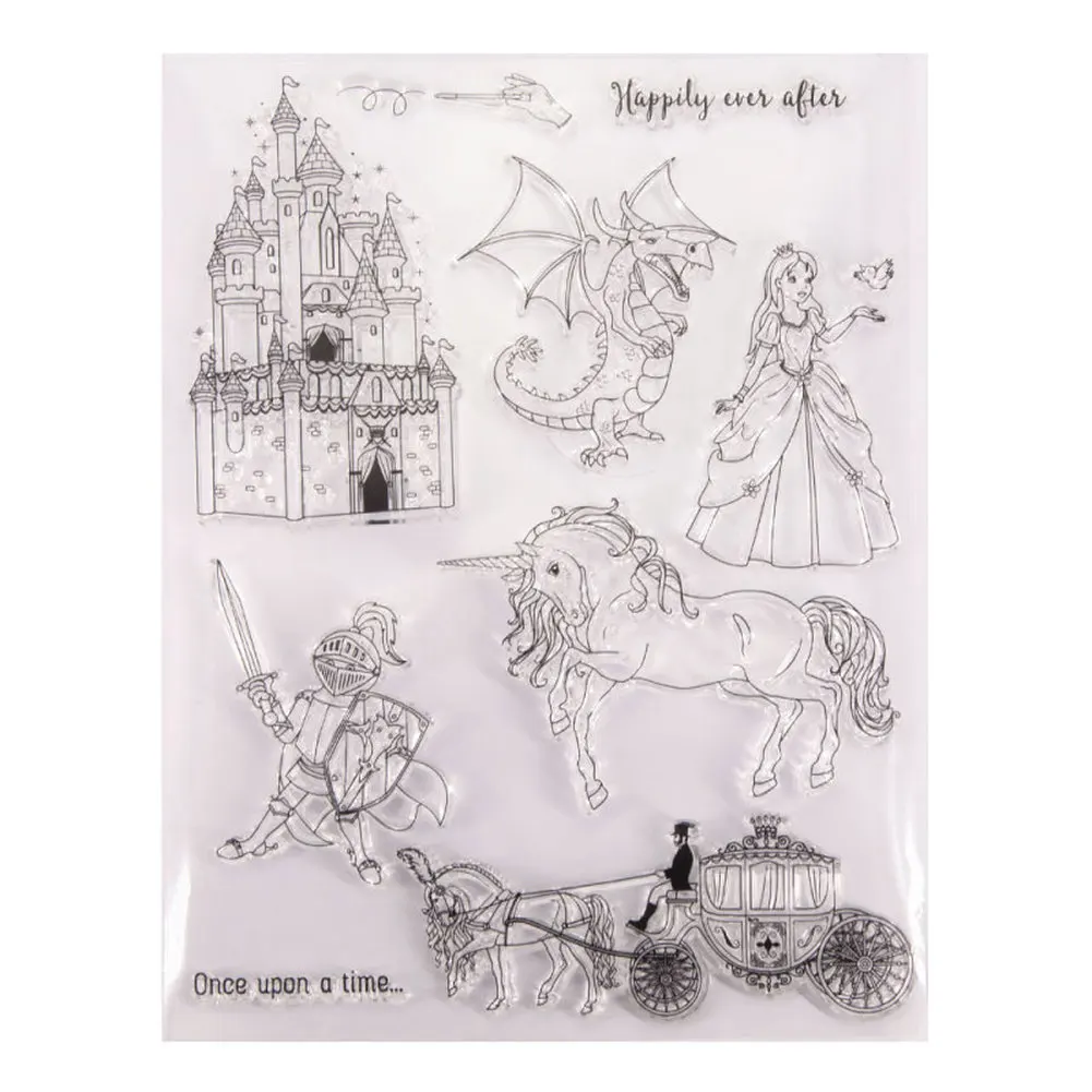 Сказочную принцессу замок карета печатей и штампов комплект 2020 чёткого