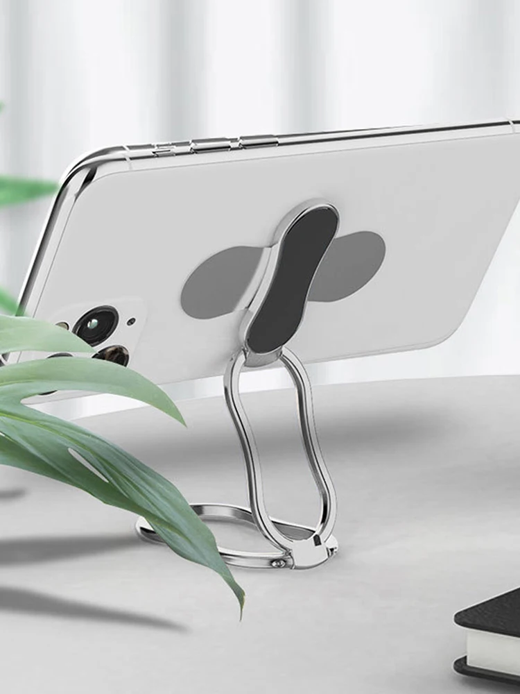 phone ring holder foldable finger kickstand desktop 360 degree folding for magnetic absorption phone grip holder stand free global shipping
