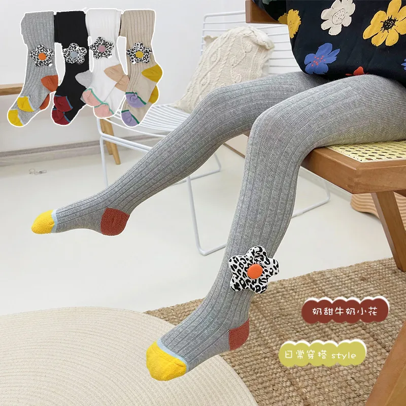

Autumn Baby Tights for Girls Pantyhose Tights for Children Stockings Knitted Highly Elastic Kid Girl Trousers Toddler Pantyhose