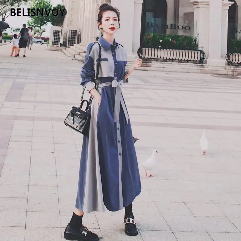 Женское винтажное платье средней длины красное в стиле Харадзюку со съемной