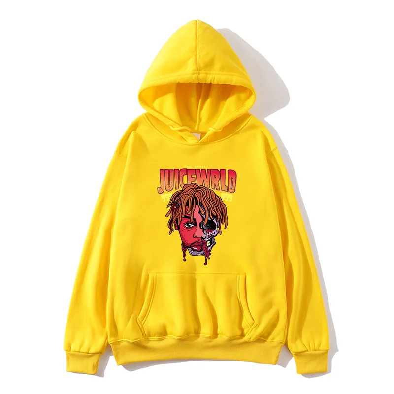 

High Quality Hoodie Popular Singer Juice Wrld Hoodie Boy Girl Long Sleeve Autumn Warm Cotton Sweatshirt Loose Hip-hop Pullover