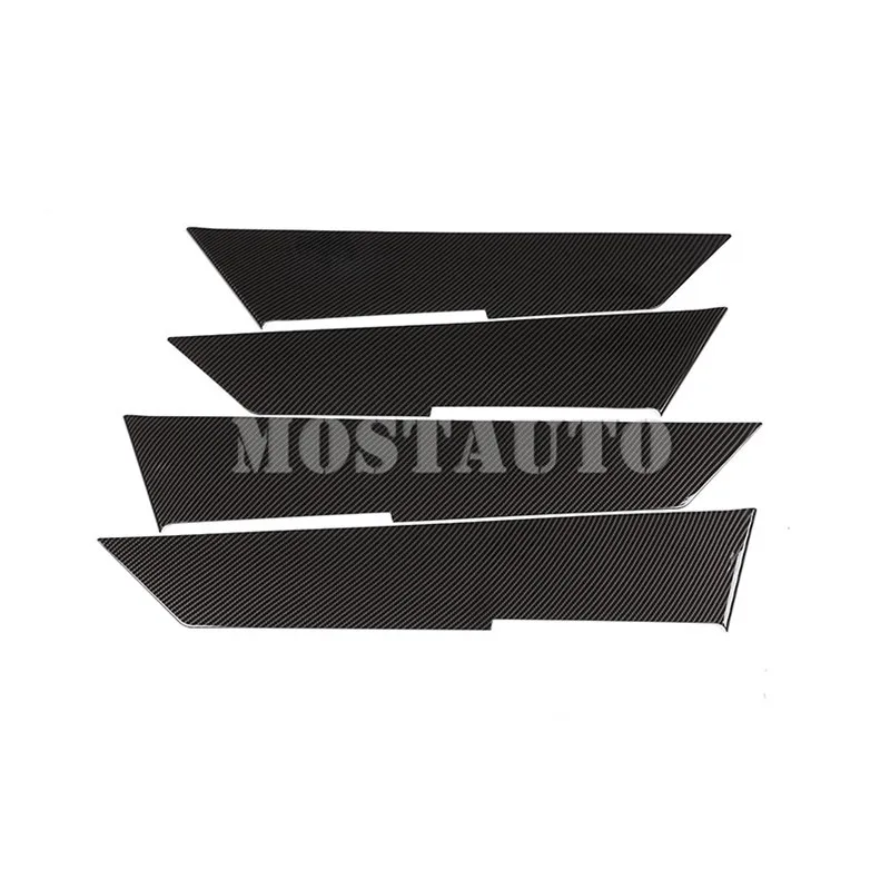 4 шт. накладки на дверную панель автомобиля из углеродного волокна для Land Rover Range