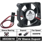 2 шт. Gdstime 35*35x10 мм осевой 5 вольт Dupont 2Pin 35 мм DC вентилятор охлаждения, кулер