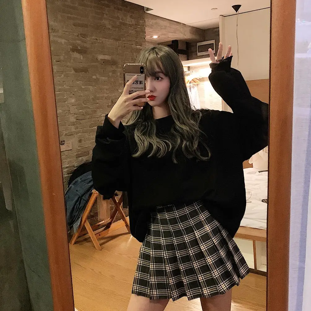 

Fashion Women's Skirt Spring Summer Skirt 2021 Gothic Plaid High Waist Short Mini Skirt Harajuku Street Y2k Korean Clothing