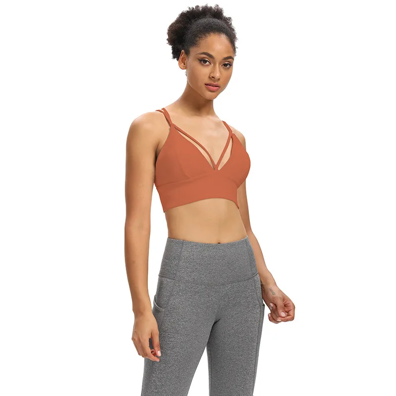 

A Generation of Fat Cross-back Yoga Bra Running Shock-resistant Sports Underwear LULU Celebrity Style Fitness Vest