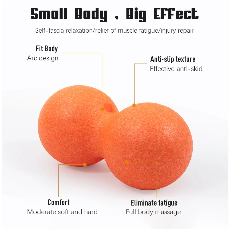 

Peanut ball Trigger-Point-Foot-Pain Stress-Relief BodyYoga-Ball Massage-Point Fitness Pilates Inflatable Mini EPP Balance-Ball