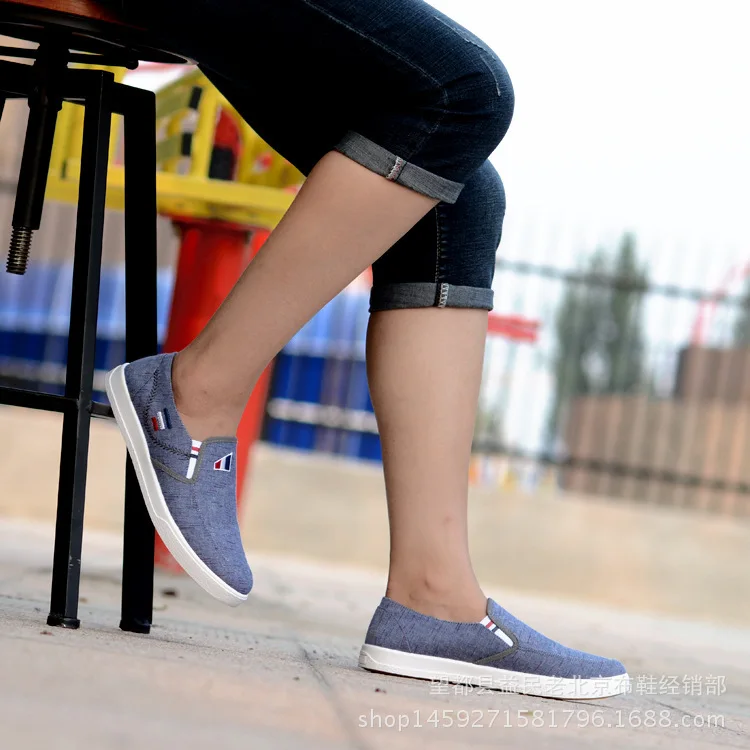 

New Loafers Men Casual Shoes Sneakers Star Summer Canvas Shoes Anti-Slip Breathable Chaussure Homme Comfortable Man Flats A-156