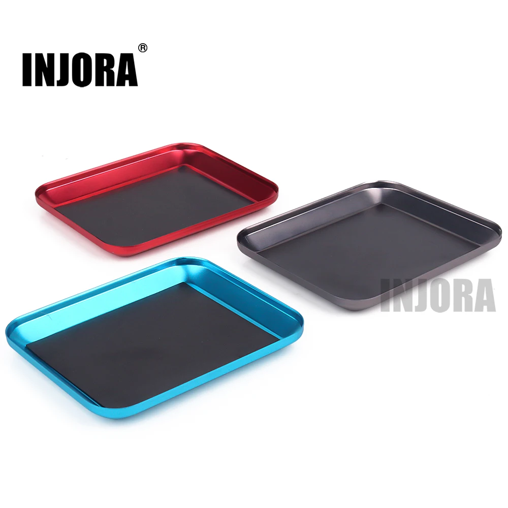 INJORA 1 шт. 10*12 см металлический магнитный винт лоток для хранения для RC модели автомобиля инструмент для ремонта