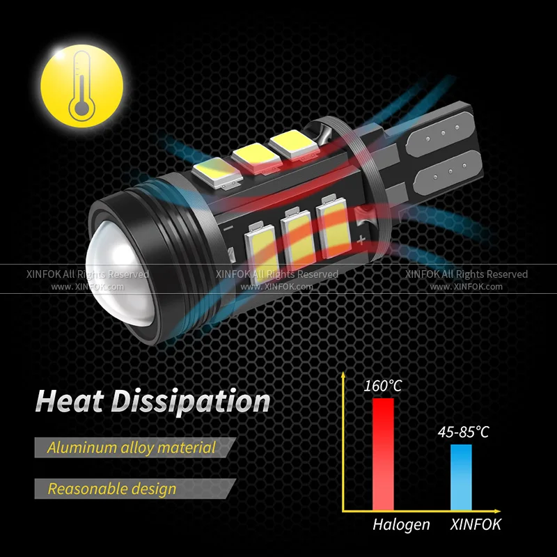 2x автомобиль светодиодный лампы сигнала поворота Фары заднего хода T15 921 W16W DC12