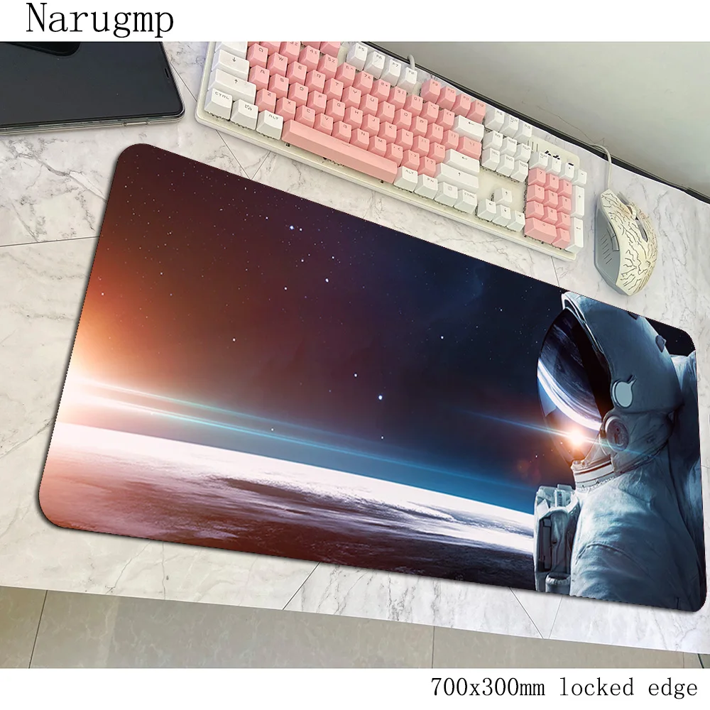 

Sci Fi Astronaut mousepad HD pattern gaming mouse pad 700x300x3mm pc computer gamer accessories large mat 3d laptop desk pads