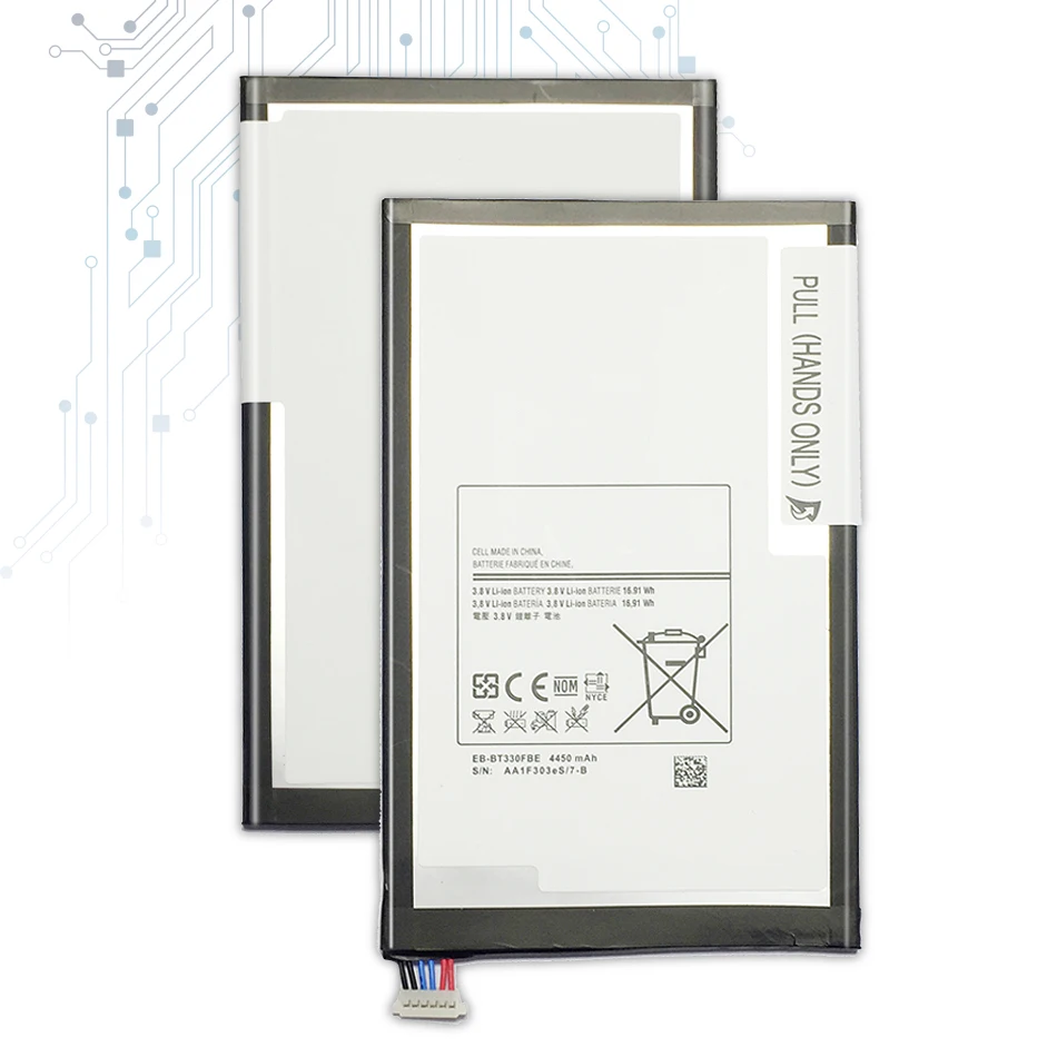 KiKiss прочный планшетный аккумулятор для samsung GALAXY Tab 4 T330 SM T331 T331C T335 4450 мАч EB-BT330FBE