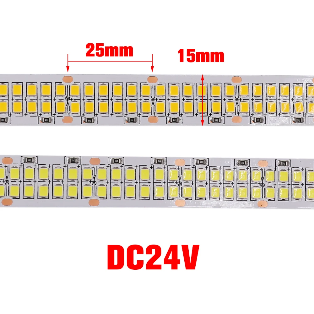 5m 2835 LED Strip Light Warm White / Cold 240LEDs/m 480LEDs/m Flexible Tape Ribbon Led Lighting DC 12V 24V | Лампы и освещение