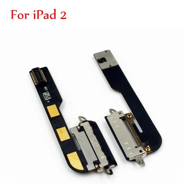 for ipad 2 black Зарядный порт док-станция USB разъем гибкий кабель для iPad 2/3/4 5 Air 2 6 Mini 1 2 3 4 ленты запасные части-в мобильном телефоне - Цвет: for ipad 2 black