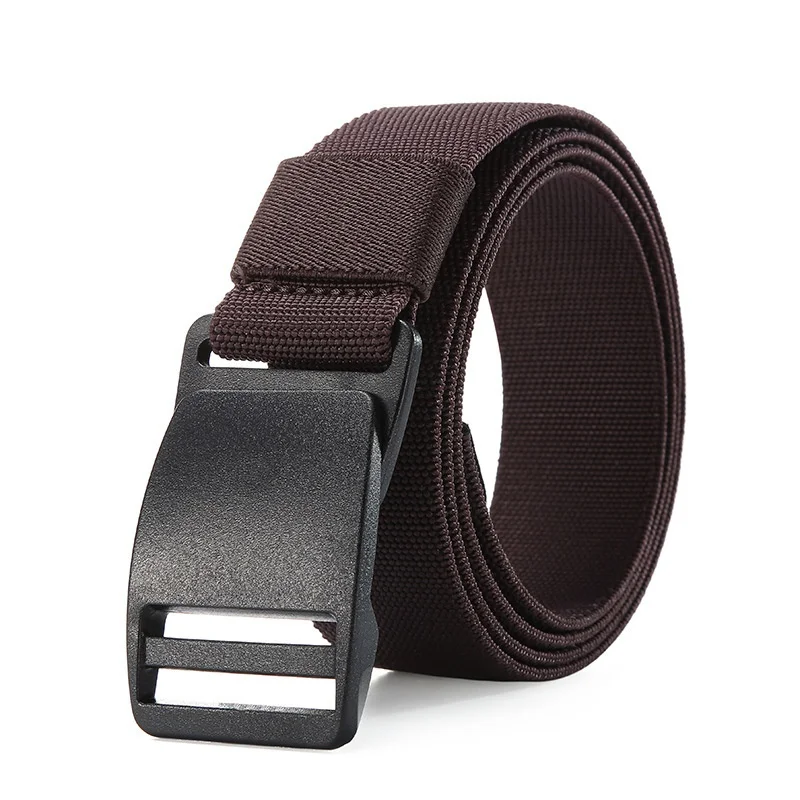 

Новый холщовый пластиковый стальной ремень с пряжкой для мужчин и женщин, модные гладкие ремни с пряжкой, мужские джинсы, уличный эластичны...