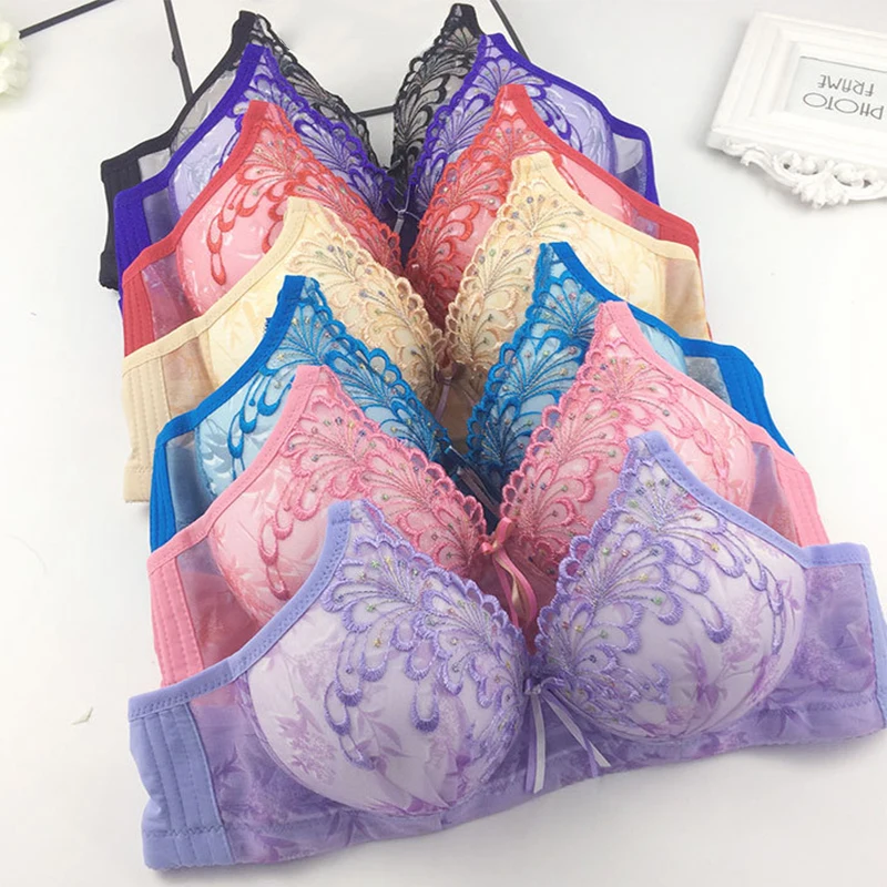 

New Sexy Low Back Bralette Ultra Thin Underwear Women Lingerie Tank Top Bras Ladies U Backless Invisible Lace Bra Polka Dot Mes