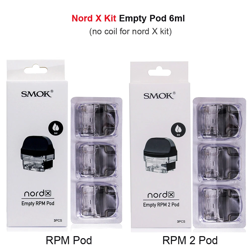 Оригинальный SMOK Nord 2 4 X пустой картридж без катушки электронная сигарета