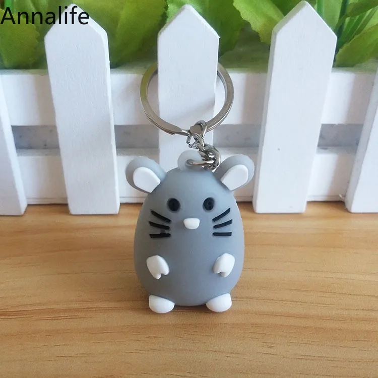 Новинка 2019 милые Брелоки для ключей в виде жирной крысы брелоки мужчин и женщин