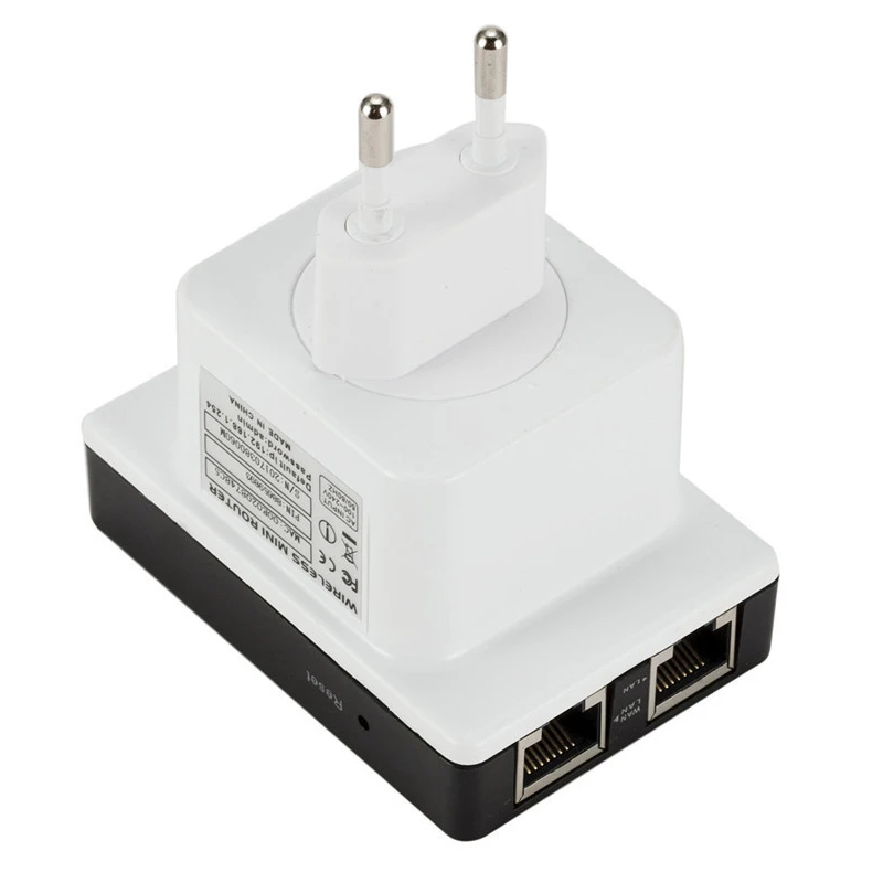 

Wireless Repeater 300M Dual Network Port Network Signal Amplifier WiFi Router AP Bridge Repeater IEEE 802.11N