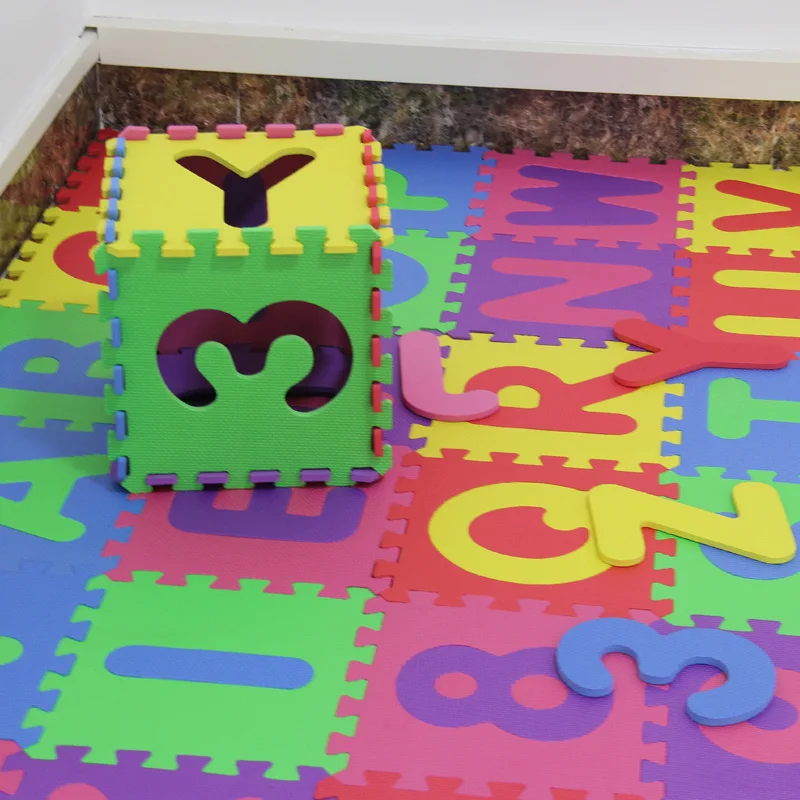 10Pcs/set EVA Foam Crawling Mat Toys Baby Gym Puzzle Mat Rug Carpet Number Letter Play Mat  Kid Room Decoration Indoor Soft Mats