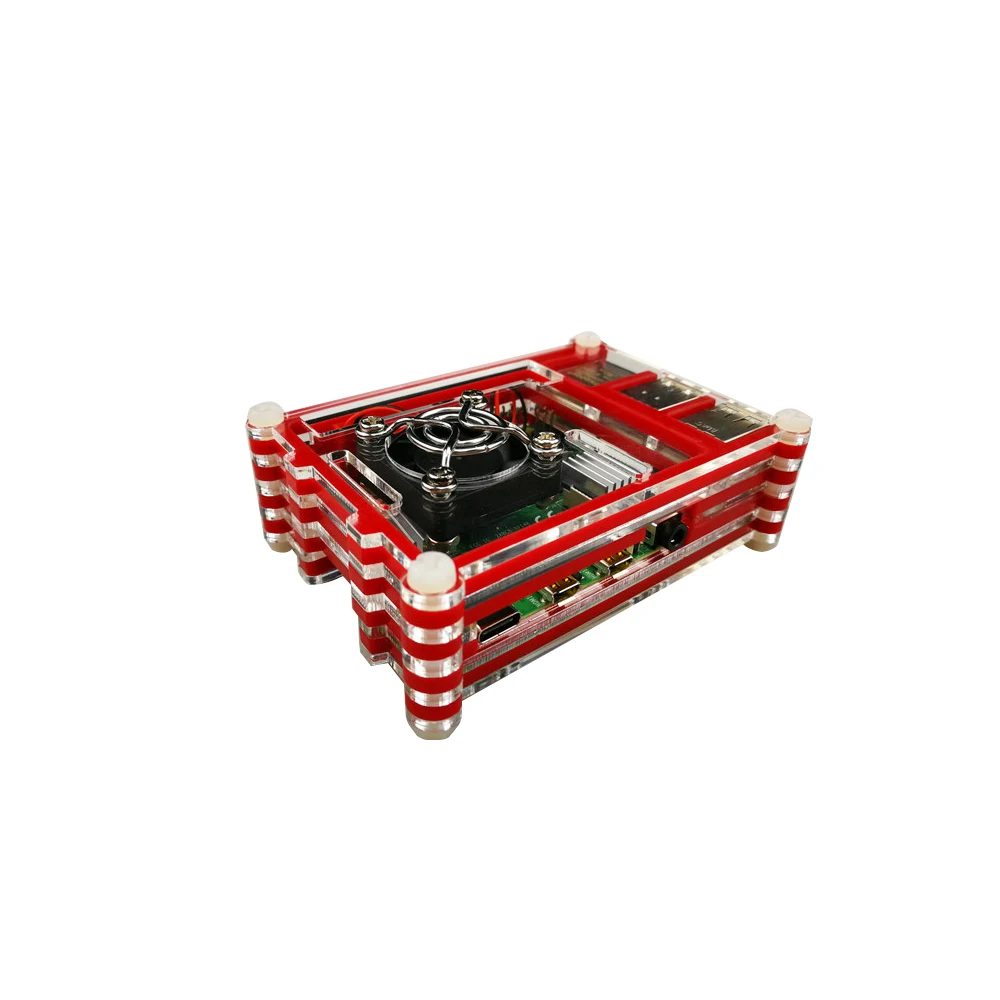 Акриловый чехол для Raspberry Pi 4 9 слоев прозрачный корпус многоцветный 4B популярный