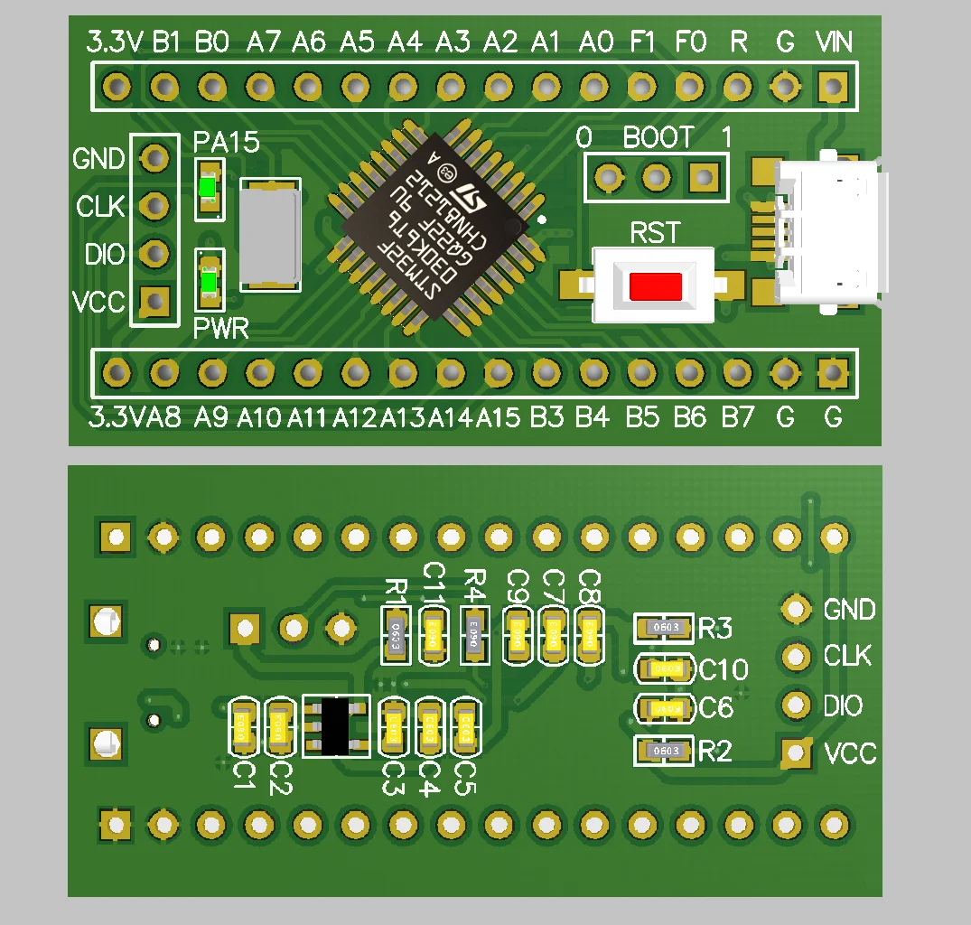 Минимальная система STM32F030 системная плата STM32F030K6T6 ручная промоакция F0 Детская |