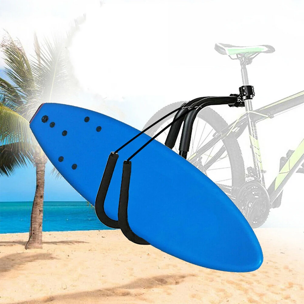 Tabla de surf de Wakeboard bicicletas bicicleta portador de tabla para surf montaje para asiento puestos de tabla de surf de bicicleta-Rack lateral Durable bicicleta-lado titular