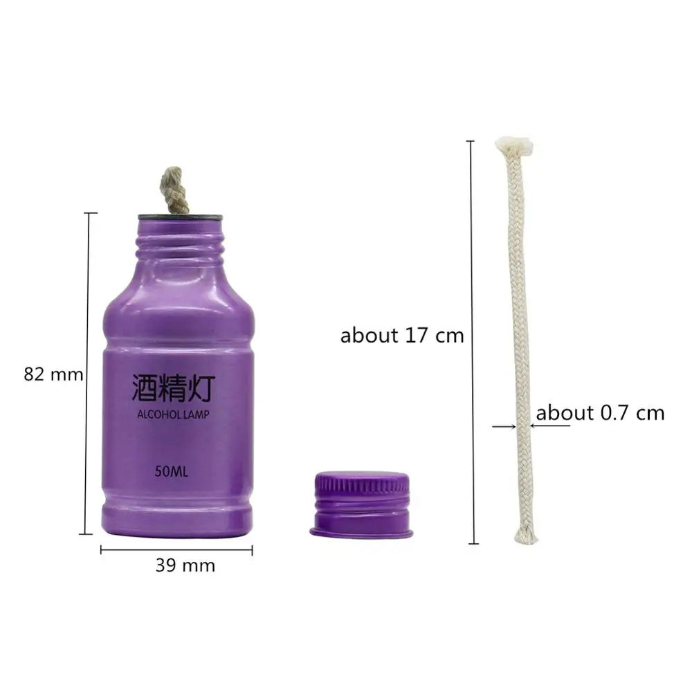 50 мл лампа горелки для спирта портативная спиртовая Лампа из алюминиевого сплава