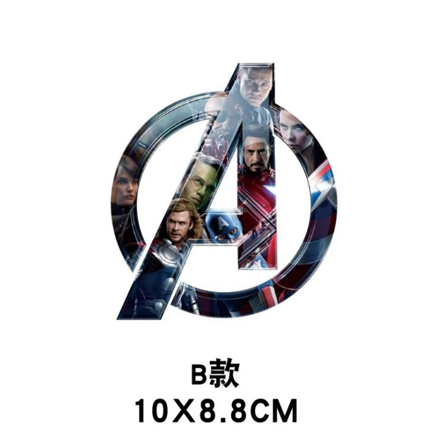 Marvel Мстители Логотип игрушка стикер водонепроницаемый для автомобиля ноутбук багаж гитара электроскутер наклейки игрушки для фанатов подарки - Цвет: 4