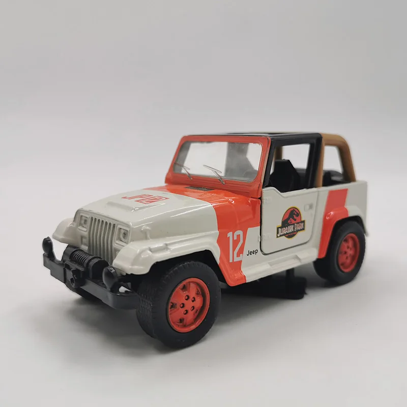 12 2 см 1/43 весы из металлического сплава литье под давлением Jeep Wrangler Jurassic парк