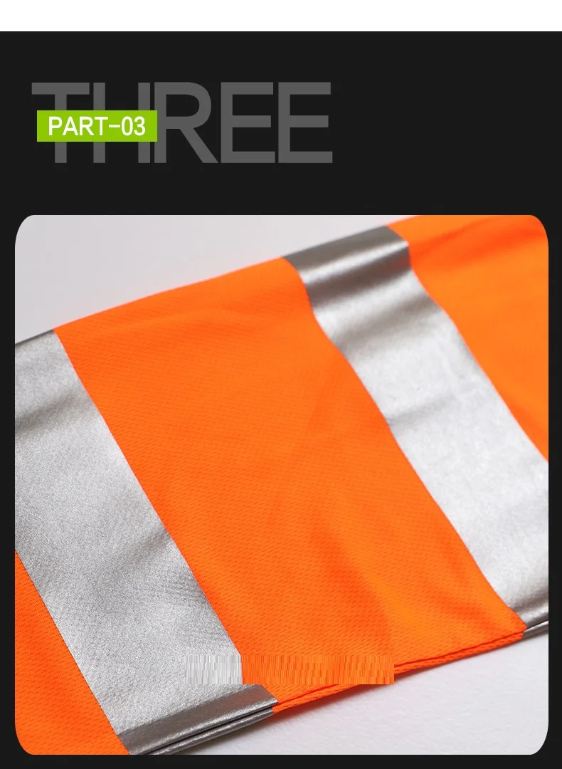 Оранжевая Светоотражающая безопасная футболка Hi Viz отложной воротник