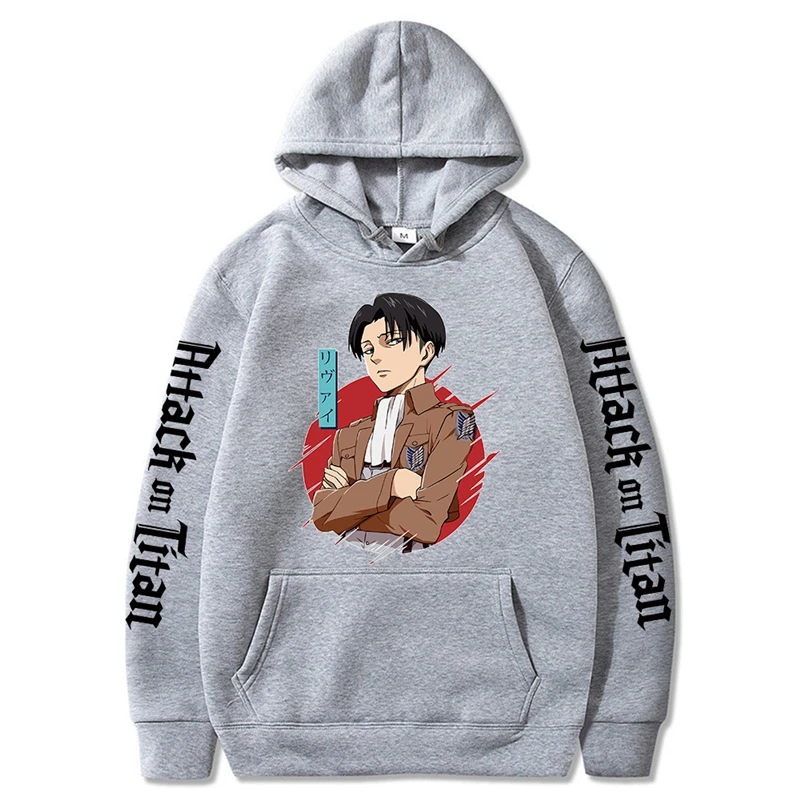 

Attack on Titan Cosplay Costumes Hoodie Levi Ackerman Sweatshirts Anime Adult Couples COS Tops Christmas Halloween Gift