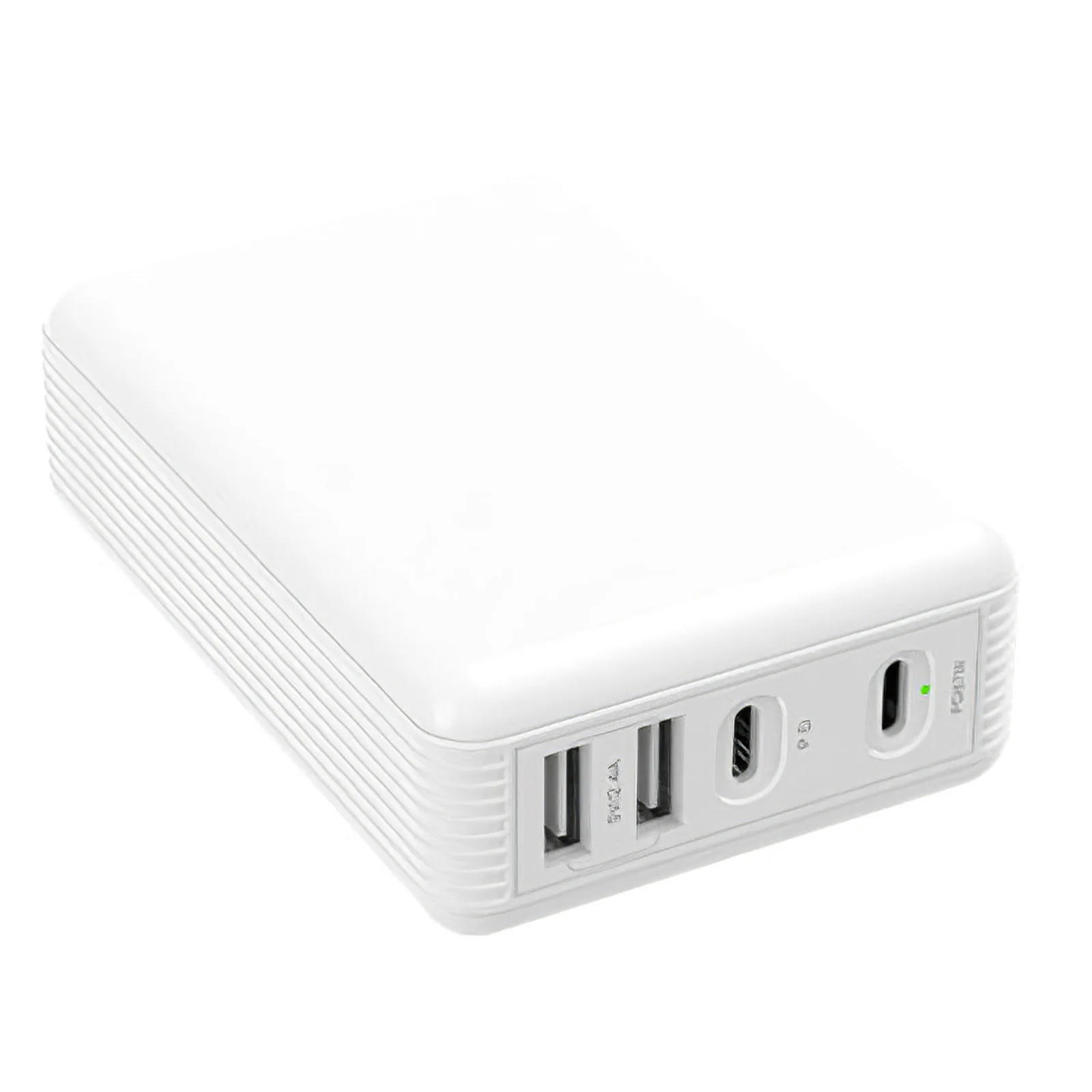 

Сетевое зарядное устройство с 4 USB-портами и поддержкой быстрой зарядки, 100 Вт