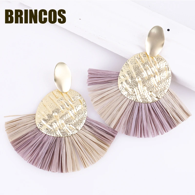 Женские серьги Kpop 2019 с кисточками ювелирные изделия в стиле бохо Корейская