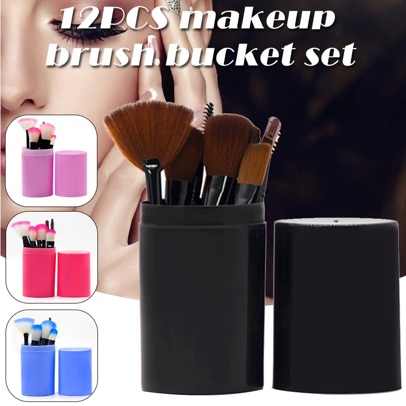 

12 Pcs/set Professional Makeup Brushes Cosmetic Kit With Box for Foundation Eyeshadow Eyebrow Eyeliner Blush BUTT666