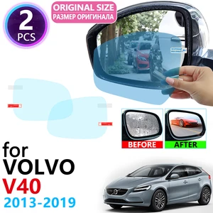 Чехол для VOLVO V40 V40CC CC Cross кантри R, дизайн 2013  2019, полное покрытие, зеркало заднего вида, непромокаемая противотуманная пленка, аксессуары 2016 2017