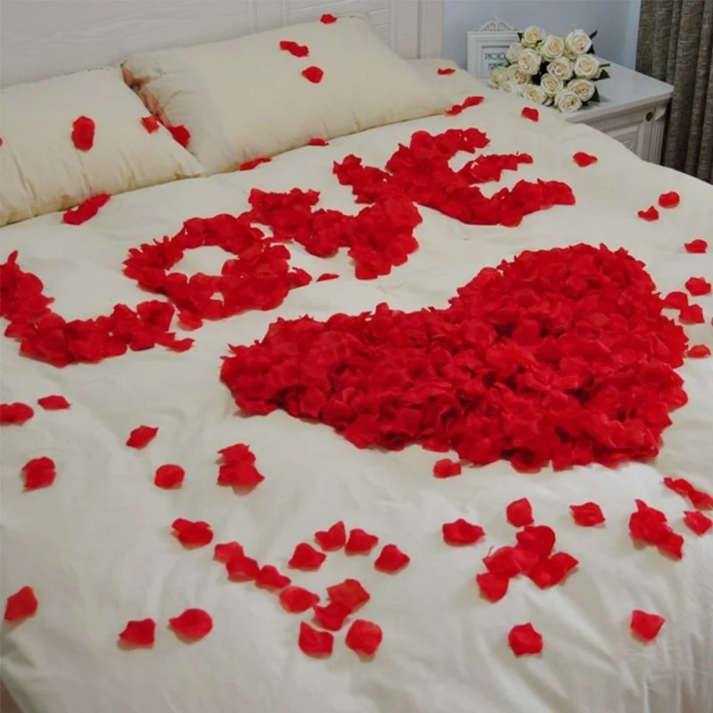 

500pcs Home Decor Fake Rose Petals Flower Toss Silk Wedding Petal for Party Event Wedding Decoration Artificial Flowers